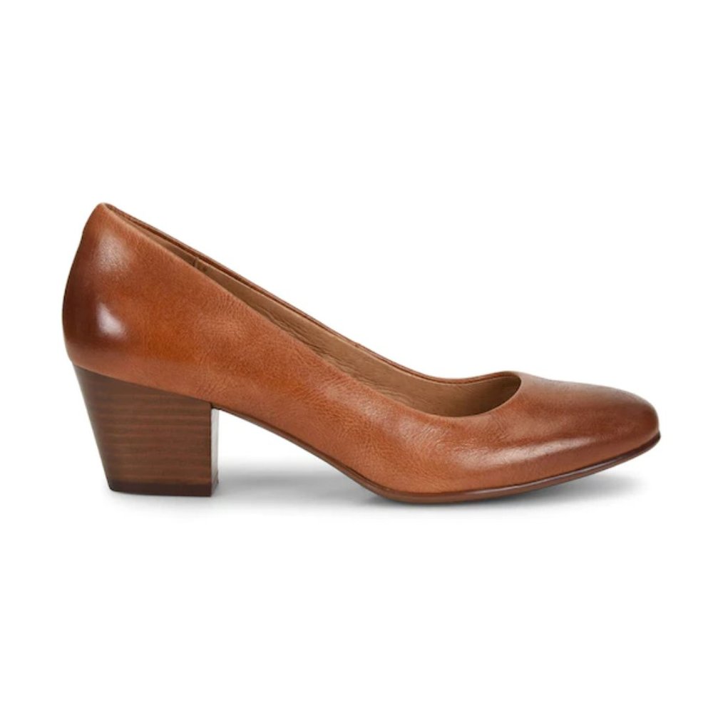 Sofft Leather Go To Pumps Lindon Cork Brown